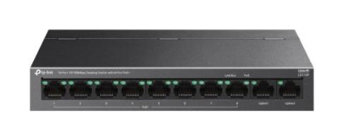 TP-LINK LS110P 8Port 10/100 Mbps Poe+ 2 Port 10/100 Uplink METAL KASA SWITCH